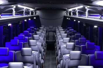 Cedar Rapids Charter Bus Interior