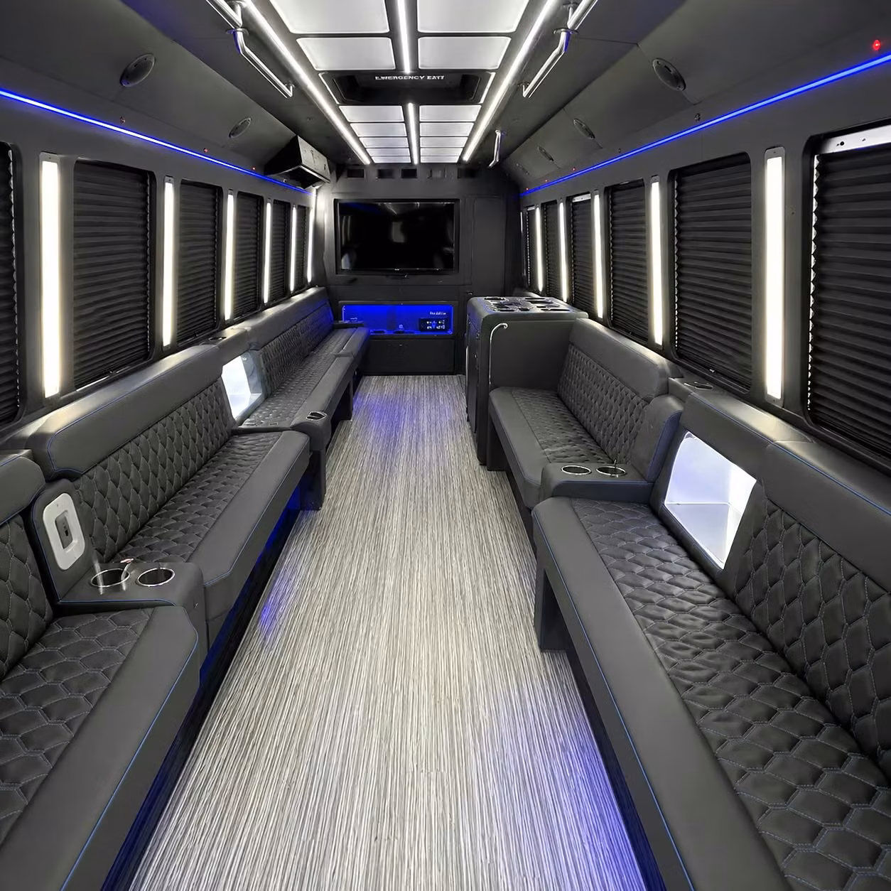prom night party buses in cedar rapids ride together stay together all night long